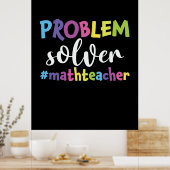 Poster Math Teacher Problem Solver (Cuisine)