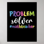 Poster Math Teacher Problem Solver (Devant)