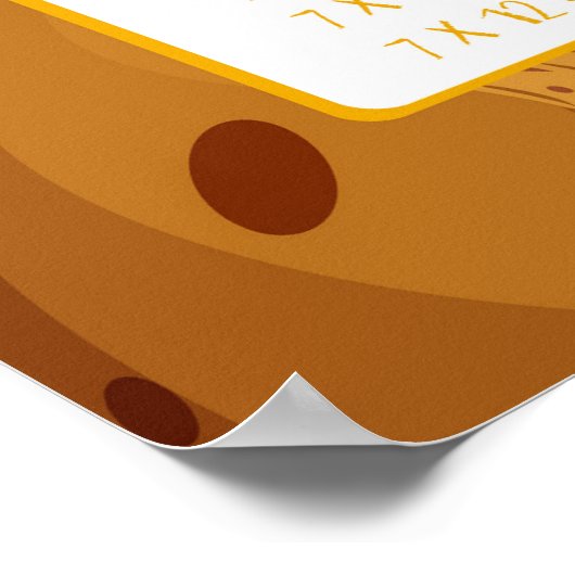 Poster Math Times Tables Enseignement en classe (Coin)