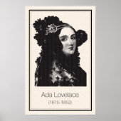 Poster Mathématiciens - Ada Lovelace (Devant)