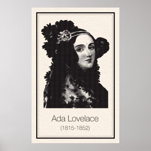Poster Mathématiciens - Ada Lovelace (Devant)