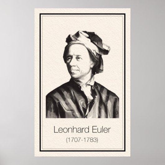 Poster Mathématiciens - Euler (Devant)