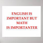 Poster mathématiques (Devant)