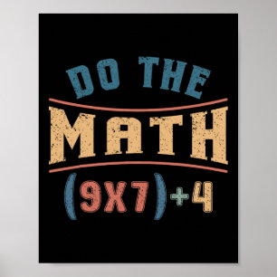 Poster Mathématiques Amusantes 67 Équation de Mème Faites