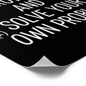 Poster Mathématiques Cher Math, Grandis Et Résous Tes Pro (Coin)
