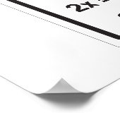 Poster Mathématiques de limite de vitesse (Coin)