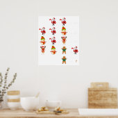 Poster mathématiques de noël drôle (Cuisine)