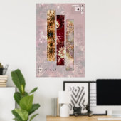 Poster Mathématiques et art fractal (Bureau à domicile)