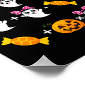 Poster Mathématiques fantômes Mathématiques Halloween Cut (Coin)