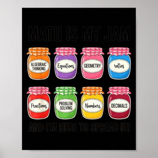 Poster Mathématiques Les maths c'est mon truc, Pensée alg (Devant)