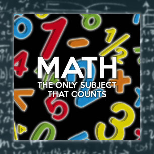 Poster Mathématiques modernes La seule matière qui compte