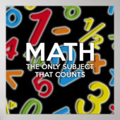 Poster Mathématiques modernes La seule matière qui compte (Devant)