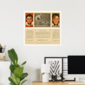 Poster Mathewson Devlin Giants Baseball 1912 (Bureau à domicile)