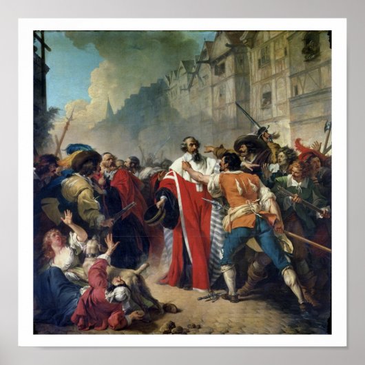 Poster Mathieu Mole a stoppé par the Parisian crowd o (Devant)