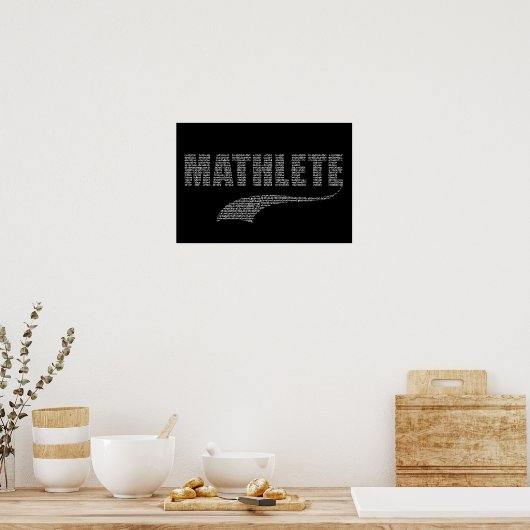 Poster Mathlete (Cuisine)