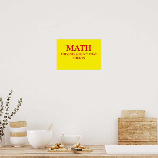 Poster maths (Cuisine)