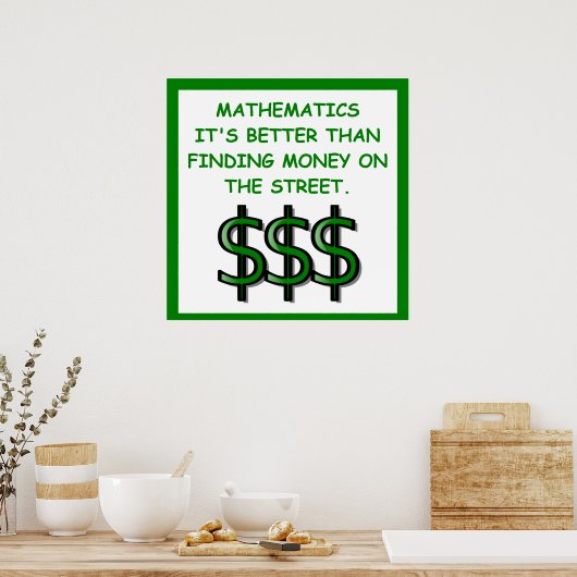 Poster maths (Cuisine)