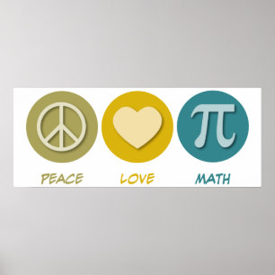 Poster Maths d'amour de paix