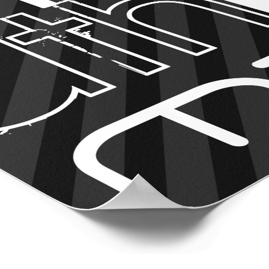 Poster Maths ; Gris noir et gris foncé (Coin)