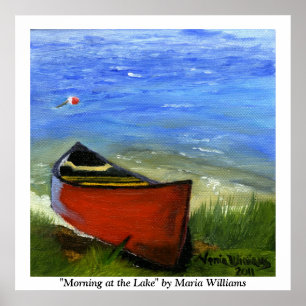 Poster Matin à l'affiche du lac par Maria Williams