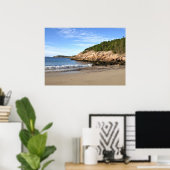 Poster Matin à Sand Beach (Bureau à domicile)