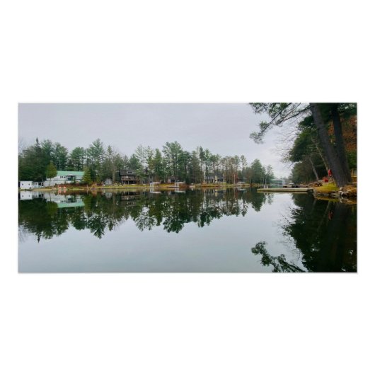 Poster Matin au lac Miroir (Devant)