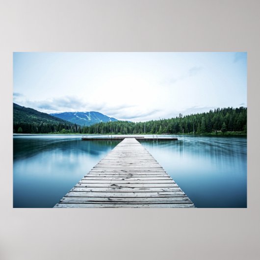 Poster Matin Au Quai Lake Dock (Devant)