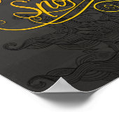 Poster matin cassé m café a parlé couleur (Coin)