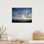 Poster Matin Ciel & Mist Isaiah 41:10 Imprimer (Cuisine)