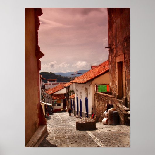 Poster Matin Dans La Rue Taxco (Devant)