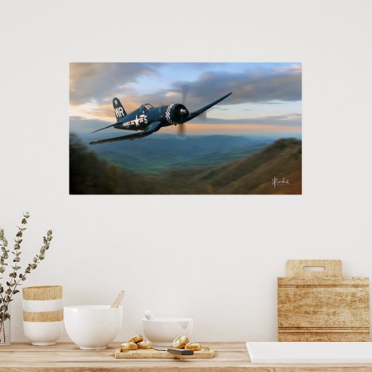 Poster "Matin dans la vallée" (Cuisine)