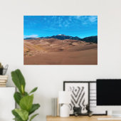 Poster Matin dans le champ de dune (Bureau à domicile)