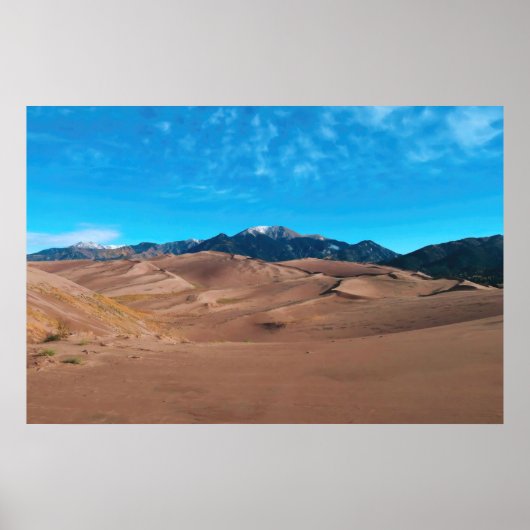 Poster Matin dans le champ de dune (Devant)