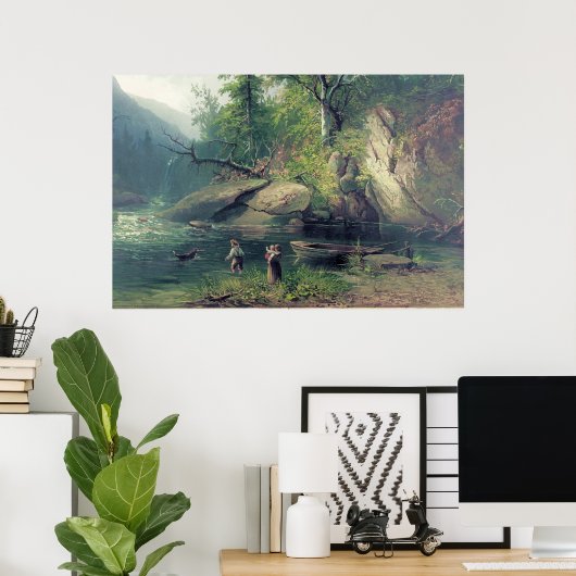 Poster Matin dans les Adirondacks (Bureau à domicile)