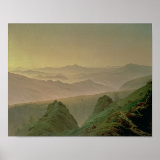 Poster Matin dans les montagnes (Devant)