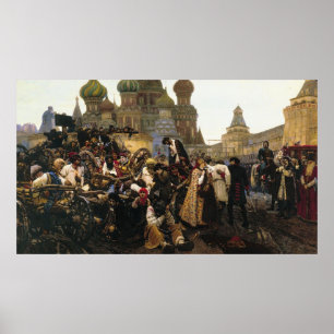 Poster Matin de l'exécution de Streltsy par Vasily Suriko