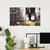 Poster Matin de Noël victorien (Bureau à domicile)