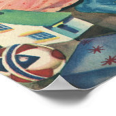 Poster Matin de Noël Vintage, Enfants Ouverture Cadeaux (Coin)