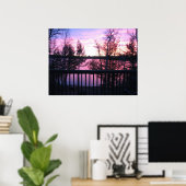 Poster Matin de novembre (Bureau à domicile)
