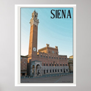 Poster Matin de Sienne Palazzo Pubblico