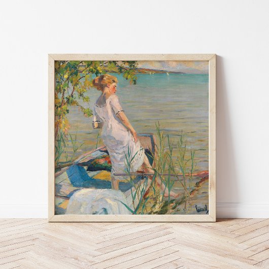 Poster Matin d'été sur le lac Starnberg | Edward Cucuel