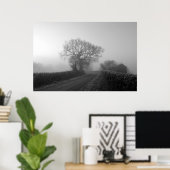 Poster Matin d'hiver : Cheshire, Angleterre (Bureau à domicile)