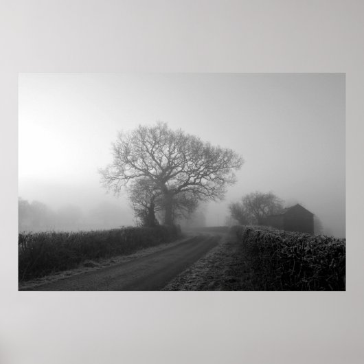 Poster Matin d'hiver : Cheshire, Angleterre (Devant)