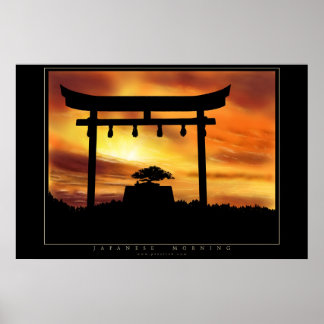 Poster Matin japonais