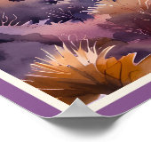 Poster Matin Mist Smokey Mountains Aquarelle (Coin)