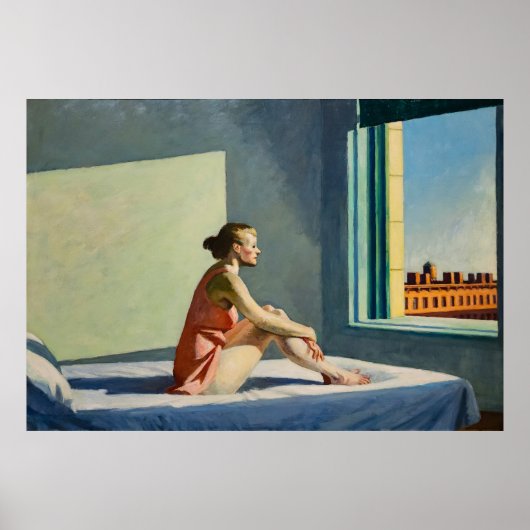 Poster Matin Sun - Edward Hopper Art Imprimer (Devant)