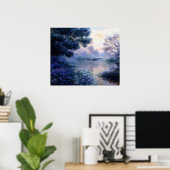 Poster Matin sur la Seine près de Giverny (Bureau à domicile)