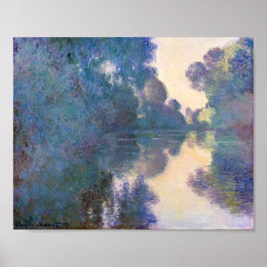 Poster Matin sur la Seine près de Giverny par Claude Mone (Devant)