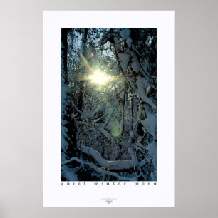 Poster Matin tranquille d'hiver