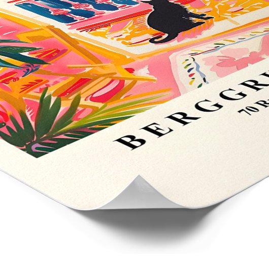 Poster Matisse Chat Noir Imprimer, Décor Plage, Dopami Ro (Coin)